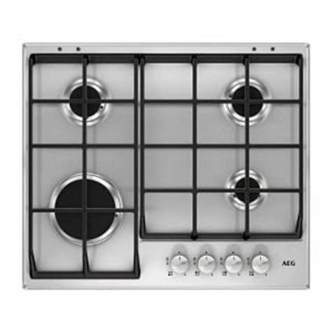 aeg hg654351sm gas hob stainless steel